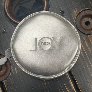 Dior Silver Small Round Silver Cosmetics Case